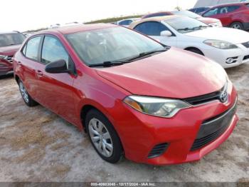  Salvage Toyota Corolla