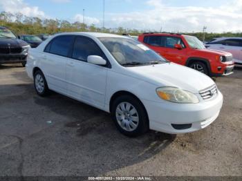  Salvage Toyota Corolla