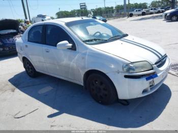  Salvage Chevrolet Aveo