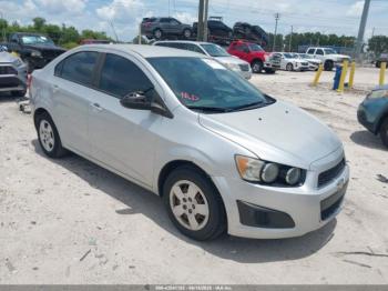  Salvage Chevrolet Sonic