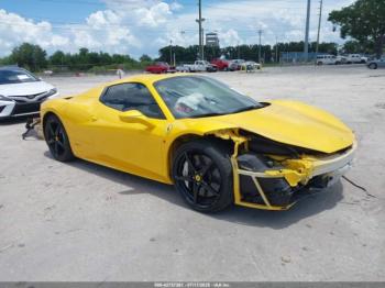  Salvage Ferrari 458 Spider