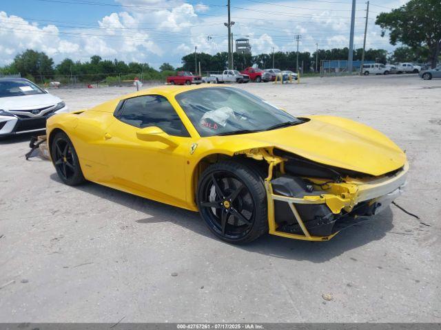  Salvage Ferrari 458 Spider