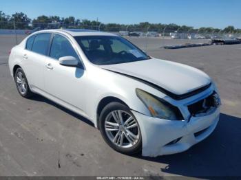  Salvage INFINITI G37x