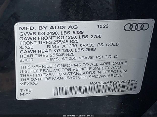 Audi Q5 Premium Plus 45 Tfsi S Line Quattro Image 16