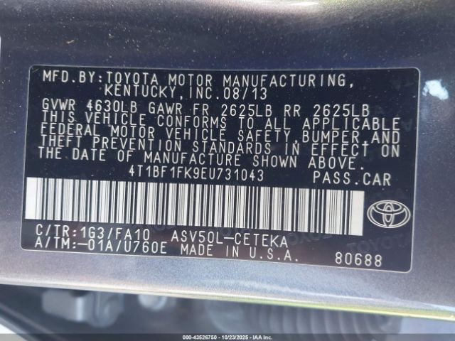 Toyota Camry L Image 3