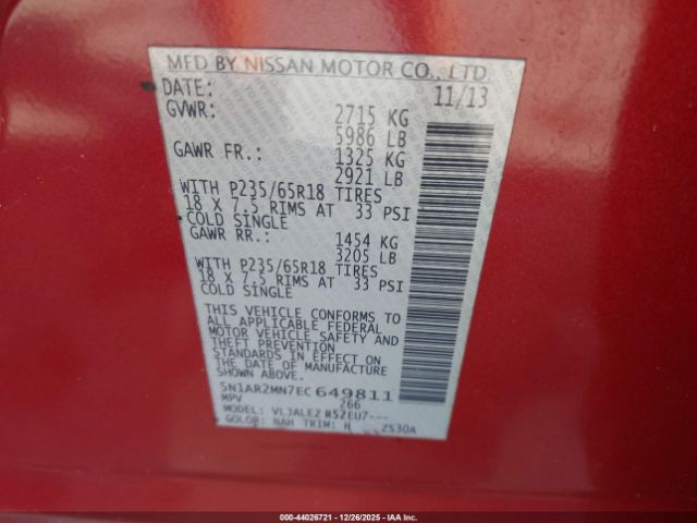 Nissan Pathfinder Sv Image 12