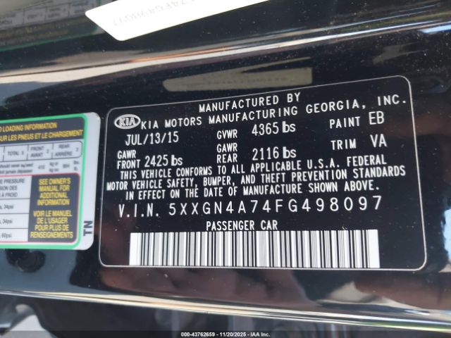 Kia Optima Ex Image 12