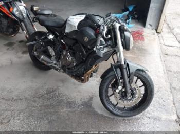  Salvage Yamaha Fz07