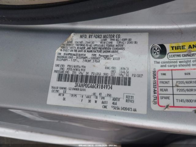 Ford Fusion S Image 10