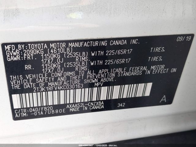 Toyota RAV4 Le Image 9